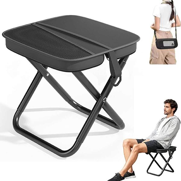 Ghế mini gấp gọn kiêm túi quai đeo tiện lợi cho các hoạt động ngoài trời