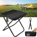 Ghế mini gấp gọn kiêm túi quai đeo tiện lợi cho các hoạt động ngoài trời, Màu đen