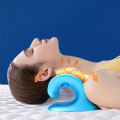 Gối massage cổ vai gáy công thái học cao su non thư giãn cột sống