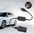 Cáp chuyển đổi USB 5V sang DC 12V tiện dụng cho ô tô