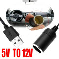 Cáp chuyển đổi USB 5V sang DC 12V tiện dụng cho ô tô