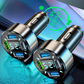 Tẩu sạc nhanh 66W QC3.1 4 cổng USB 12V 24V cho ô tô