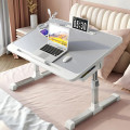 Bàn laptop gấp gọn đa năng có giá sách, ngăn kéo, cổng USB, KT 60x40x40 cm