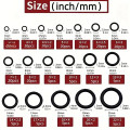 Hộp 225 chiếc gioăng vòng đệm cao su nitrile chịu dầu, chịu nhiệt độ cao