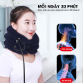 Gối hơi massage kéo giãn đốt sống 3 tầng, giảm đau nhức vai gáy