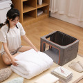Hộp đựng quần áo đa năng gấp gọn tiết kiệm không gian, 24L Màu xám