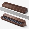 Bảng gắn số điện thoại trên taplo ô tô vỏ gỗ cao cấp