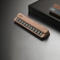 Bảng gắn số điện thoại trên taplo ô tô vỏ gỗ cao cấp
