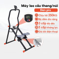 Máy tập leo núi, leo bậc thang tại nhà gấp gọn có màn hình LED thông minh
