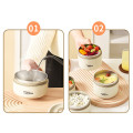 Combo hộp cơm văn phòng kèm túi giữ nhiệt, bộ thìa đũa tiện lợi, Set 3 - Màu Be