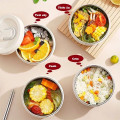 Combo hộp cơm văn phòng kèm túi giữ nhiệt, bộ thìa đũa tiện lợi, Set 3 - Màu Be
