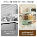 Thùng đựng gạo ngũ cốc 6 ngăn thông minh xoay 360 độ chống ẩm mốc, Thùng 5kg