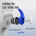Nút bịt tai chống nước, giảm tiếng ồn khi ngủ, chất liệu silicone mềm