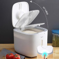 Thùng đựng gạo gia đình Ecoco chống ẩm cao cấp, 5kg - Xám