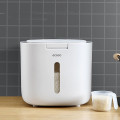 Thùng đựng gạo gia đình Ecoco chống ẩm cao cấp, 5kg - Xám