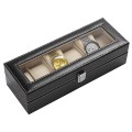 Hộp đựng đồng hồ bọc da 6 ngăn cao cấp