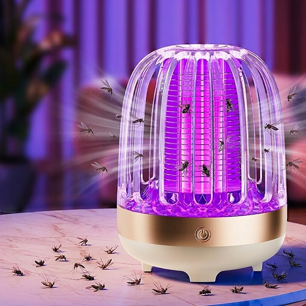 Đèn bắt muỗi tích điện kiêm đèn ngủ nhỏ gọn tiện lợi