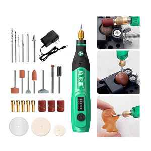 Máy khoan điện mini cắt mài linh hoạt đa chức năng, Bộ 27 món