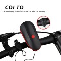Đèn xe đạp có còi tích hợp sạc USB tiện lợi