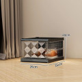 Combo 2 hộp đựng giày nhựa trong suốt gấp gọn, chống bụi tiện lợi, Trắng trong suốt