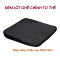 Đệm lót ghế lái ô tô 8cm chống xẹp, thoáng khí, dễ lắp đặt