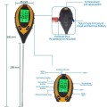 Bút đo độ PH đất 4 trong 1 màn hình LED cao cấp