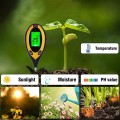 Bút đo độ PH đất 4 trong 1 màn hình LED cao cấp
