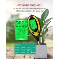 Bút đo độ PH đất 4 trong 1 màn hình LED cao cấp