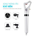 Dụng cụ thông bồn cầu, thông cống, bồn rửa mặt áp suất nén lớn