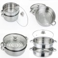 Nồi hấp 2 tầng đa năng tiện lợi cho gia đình