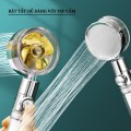 Vòi sen tăng áp cánh quạt có nút bật tắt trên thân tiện lợi, Vòi hoa sen không dây