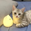 Đèn ngủ để bàn trang trí sillicon hình mèo dễ thương