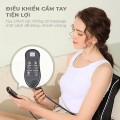 Gối massage cổ vai gáy hồng ngoại 16 bi dùng cho gia đình và trên ô tô