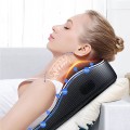 Gối massage cổ vai gáy hồng ngoại 16 bi dùng cho gia đình và trên ô tô