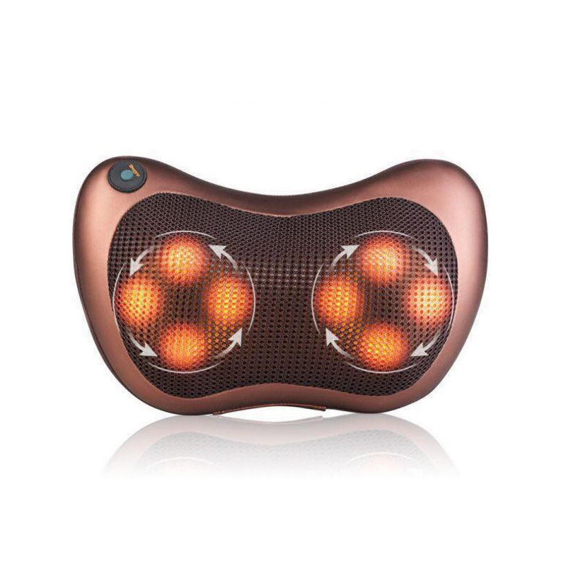 Gối massage hồng ngoại 8 bi 2 chiều xoay tiện lợi