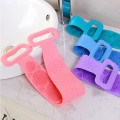 Dây đai chà lưng silicon 2 mặt thư giãn khi tắm, 1 cái