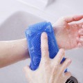 Dây đai chà lưng silicon 2 mặt thư giãn khi tắm, 1 cái