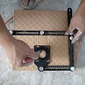 Thước gập đa góc chia 6 khúc dùng để định vị vị trí lỗ khoan