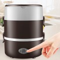 Hộp cơm giữ nhiệt cắm điện 3 tầng cao cấp đa chức năng