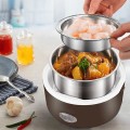 Hộp cơm giữ nhiệt cắm điện 3 tầng cao cấp đa chức năng