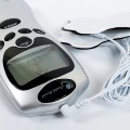 Máy massage xung điện mini 6 chế độ tặng kèm 4 miếng dán, Máy massage + 4 miếng dán