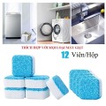 Hộp 12 viên tẩy vệ sinh lồng máy giặt, khử mùi hiệu quả
