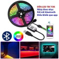 Đèn led đổi màu RGB nháy theo nhạc có điều khiển , 1m + dây kết nối app