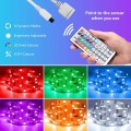 Đèn led đổi màu RGB nháy theo nhạc có điều khiển , 1m + dây kết nối app