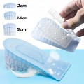 Cặp lót giày silicon tăng chiều cao êm chân mềm mại, 1 lót