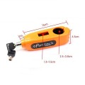 Ổ khóa chống trộm cho xe máy Caps Lock ( khóa ga kết hợp tay phanh ), Màu đen