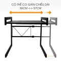 Kệ để lò vi sóng chất liệu kim loại siêu tiện lợi 2 tầng chắc chắn, Loại cố định	