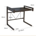 Kệ để lò vi sóng chất liệu kim loại siêu tiện lợi 2 tầng chắc chắn, Loại cố định	