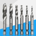Bộ 6 mũi taro tạo ren M3 – M10 chuôi lục giác độ cứng cao