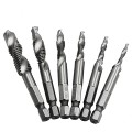 Bộ 6 mũi taro tạo ren M3 – M10 chuôi lục giác độ cứng cao